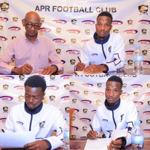 Byiringiro Lague na Ishimwe Anicet bahawe akayabo na APR FC yabasinyishije amasezerano