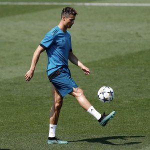 Cristiano Ronaldo yakoreye imyitozo ku kibuga cya Real Madrid