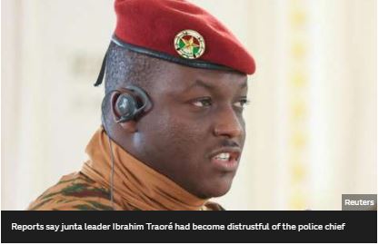 Burkina Faso:Perezida w'inzibacyuho Ibrahim Traoré yirukanye umukuru wa Police