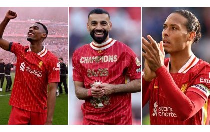 Abakinnyi batatu ba Liverpool mu bazatorwamo umukinnyi w'umwaka muri Premier League