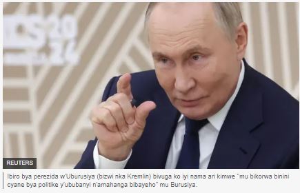 Putin yongeye kwereka Uburengerazuba bahanganye ko igitutu cyabwo kidakora