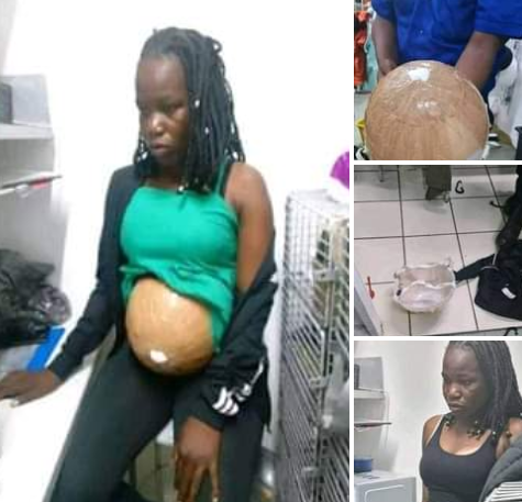 Yigize umugore utwite kugira ngo abone uko yiba mu isoko rikomeye [AMAFOTO]