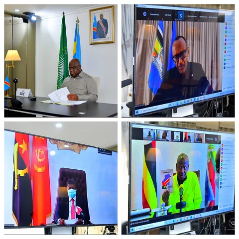 Perezida Kagame yabwiye bagenzi be bo mu karere icyabafasha guhangana n'ingaruka za Covid-19