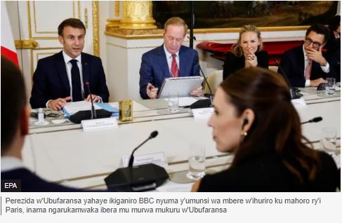 Macron yasabye Israel kureka gusuka ibisasu ku mpinja n'abagore muri Gaza