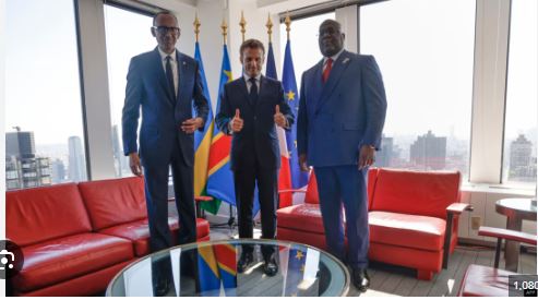  “Guhuza Perezida Kagame na Tshisekedi byananiye”-Perezida Macron 