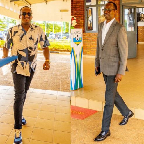 Munyantwali Alphonse uheruka kugirwa Chairman wa Police FC na Gacinya biyamamarije kuyobora FERWAFA
