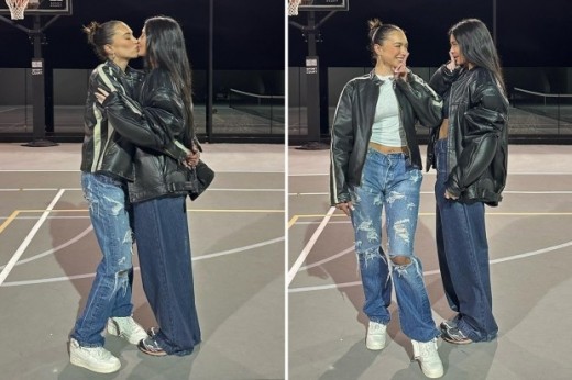 Amafoto ya Kylie Jenner asomana n'umukobwa mugenzi we akomeje kuvugisha benshi