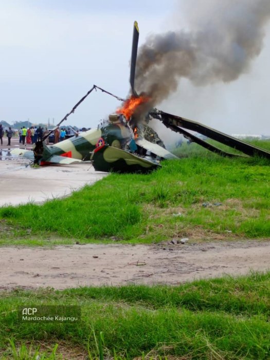 Indege y'igisirikare cya RDC yagurumanye ihitana abari bayirimo