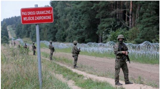 Pologne iri gutinya Wagner yashyize uburinzi bukaze ku mupaka uyihuza na Belarus 