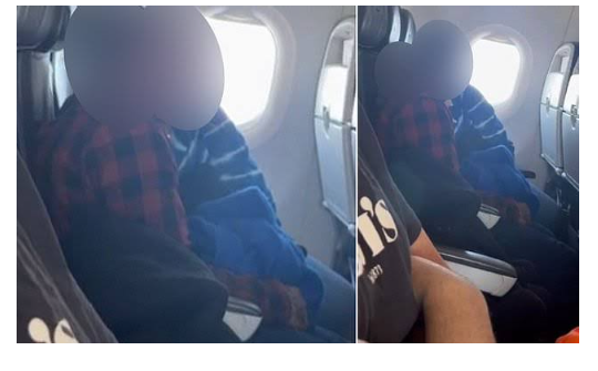 Umugabo n'umugore bagaragaye basambanira mu ndege yuzuye abagenzi