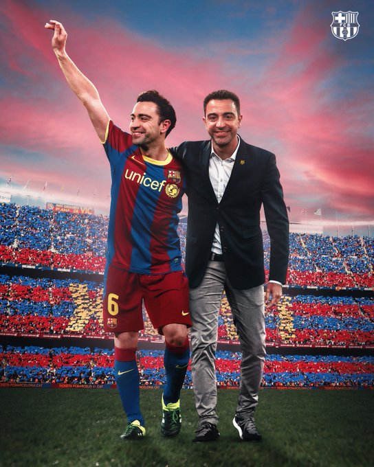 Pep Guardiola yavuze kuri Xavi wahawe akazi ko gutoza FC Barcelona