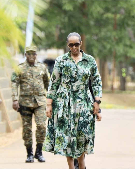 Umuryango wa Perezida Kagame wagiye gushyigikira Ian Kagame na bagenzi be binjiye muri RDF [AMAFOTO]