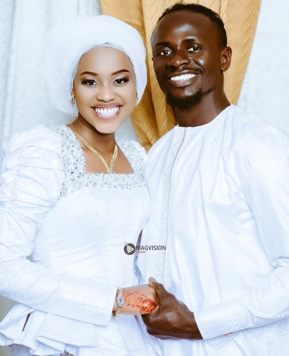 Sadio Mane yashyize hanze amafoto y'ubukwe bwe na Aisha Tamba [AMAFOTO]