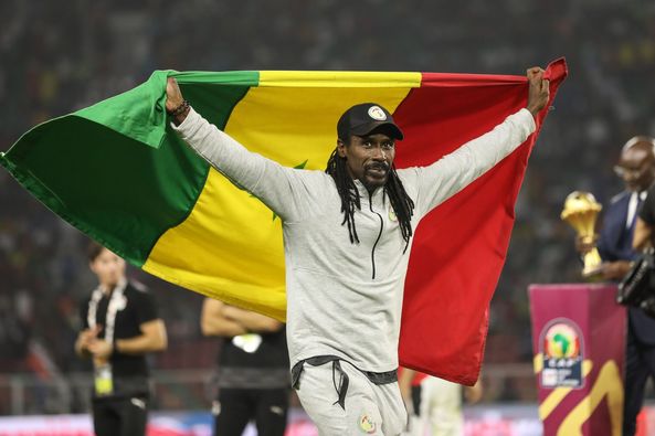  Aliou Cissé yavuze amagambo akomeye nyuma yo guhesha Senegal igikombe cy'Afurika bwa mbere mu mateka yayo