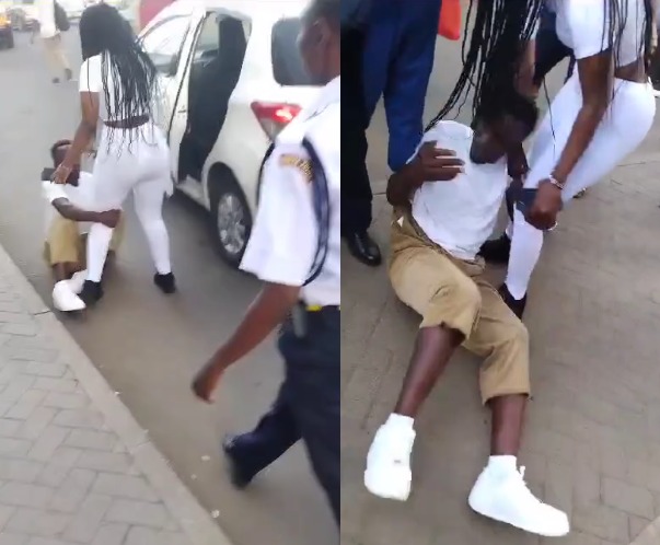 Umusore yafashe ukuguru k'umukobwa yanga kumurekura bitewe nuko yamwanze