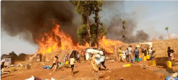 RDC: Inkongi y'umuriro yibasiye inkambi yahitanye abiganjemo impinja