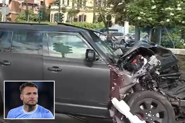 Rutahizamu Ciro Immobile yarokotse impanuka ikomeye y'imodoka