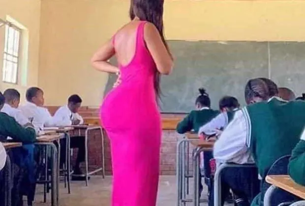 Umwarimukazi yateranye amagambo n'abinubira imyambarire ye mu kazi [AMAFOTO]