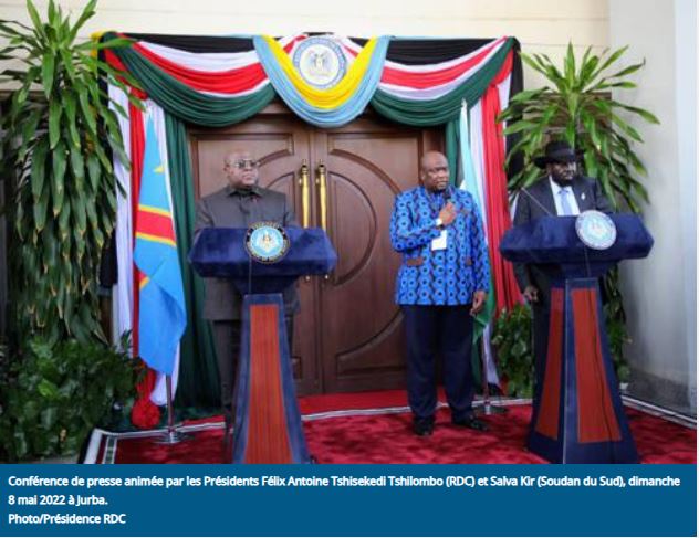Perezida Tshisekedi na Salva Kiir mu rugamba rwo kugarura amahoro n'umutekano mu bihugu byabo