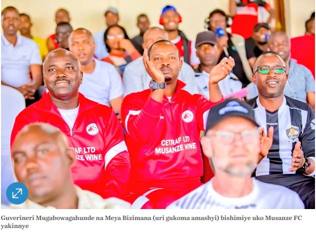 Musanze FC yakirije intsinzi Guverineri mushya w'Amajyaruguru ayizeza kuyishyigikira