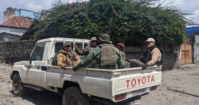 FARDC yagaragaye mu mujyi wa Goma iri kumwe n'abo bivugwa ko ari abacancuro ba Wagner