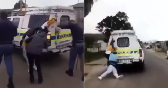 Polisi yaziritse umuturage ku modoka igenda imukurubana mu nzira ku manywa y'ihangu