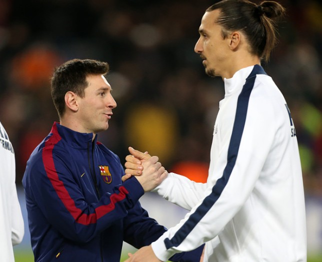 Zlatan Ibrahimovic yavuze umukinnyi wari ukwiriye Ballon d'Or imbere ya Lionel Messi