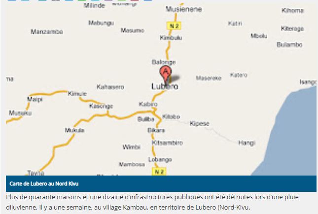DRC : Abagera kuri 400 basizwe iheruheru n'imvura ikabije 