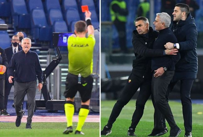 Jose Mourinho ari mu mazi abira kubera ibyaha yashinje umusifuzi