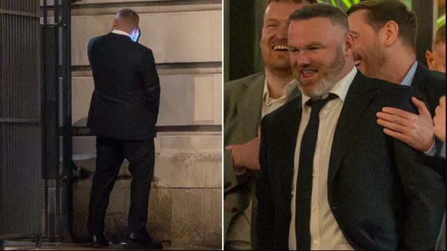 Wayne Rooney yafashwe anyara ku rukuta rw'umuhanda i Londres (Amafoto)