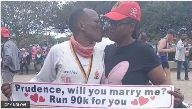 Afurika y'Epfo: umugabo yirukanse ibirometero asaba umugore ko bashingana urugo
