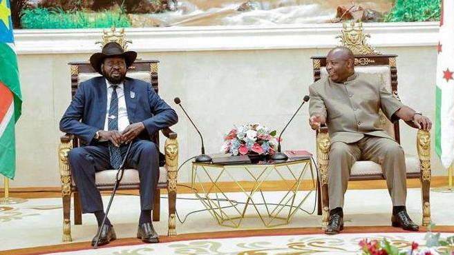 Perezida Ndayishimiye yumvikanye ikintu gikomeye na Salva Kiir wa Sudani