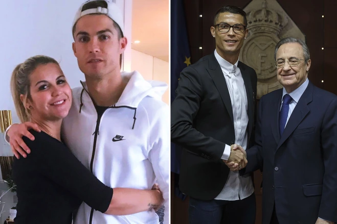 Mushiki wa Cristiano Ronaldo yibasiye bikomeye Perezida wa Real Madrid