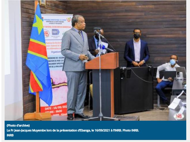 RDC: Ebola ntikiri iyo gutinywa kuko hariho imiti ”(Dr Muyembe)