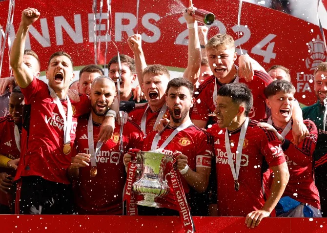 Manchester United yatunguye Man City iyitwara igikombe cya FA Cup
