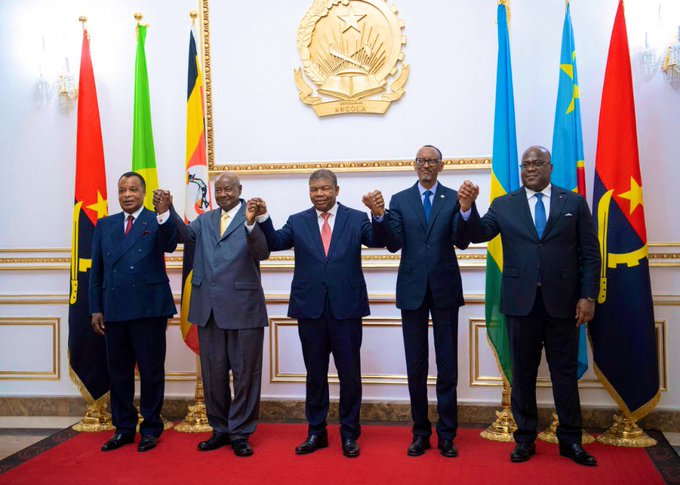 Perezida Kagame yitabiriye inama yatumiwemo na Felix Tshisekedi itabonetsemo Perezida Ndayishimiye