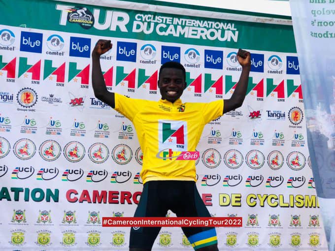Mugisha Moise yakuyemo iminota irenga 3 yarushwaga yegukana Tour du Cameroun 2022