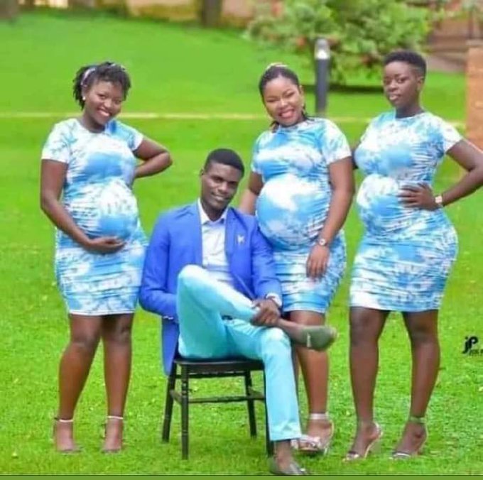 Umugabo yakoze agashya ahishura ko agiye gushyingiranwa n'abagore 3 batwite icyarimwe
