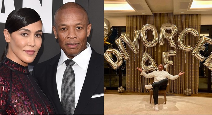 Umuraperi Dr.Dre yakoze ibirori bikomeye byo kwishimira ko yatandukana n'umugore we