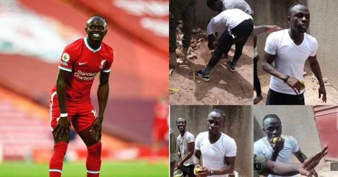 Sadio Mane yanze kujya mu biruhuko bihenze yigira mu cyaro cy'iwabo gusangira imbuto n'inshuti ze [AMAFOTO]