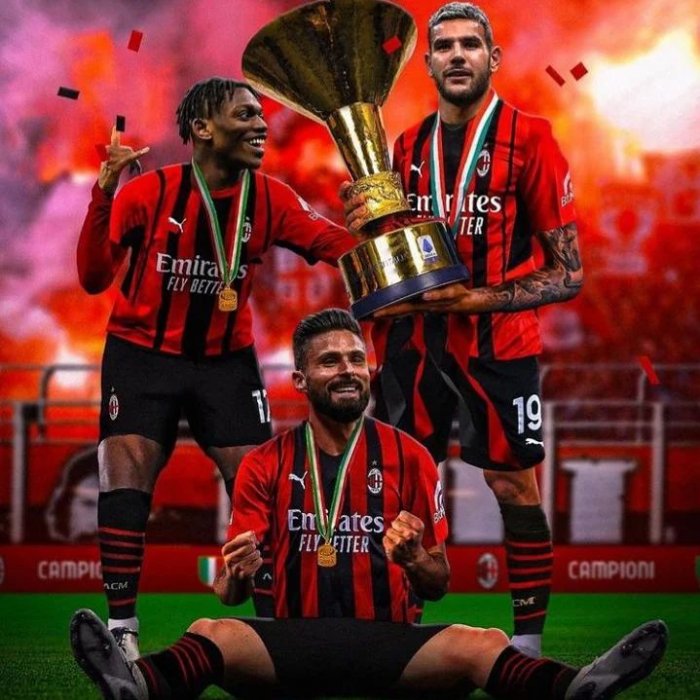 AC Milan yatwaye shampiyona nyuma y'imyaka 11 ikurikira izindi