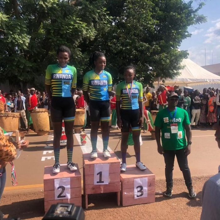 Abanyarwandakazi bafashe imyanya 5 ya mbere mu gace ka kabiri ka Tour du Burundi