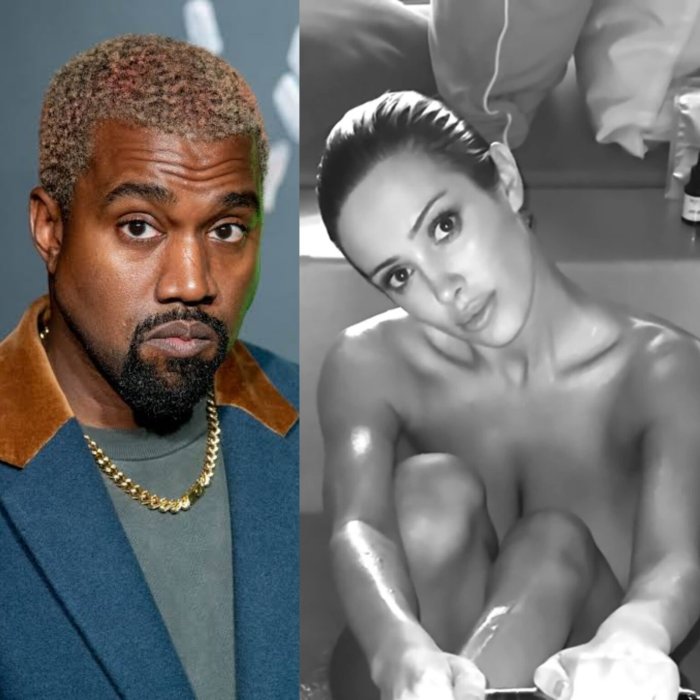 Kanye West yerekanye amashusho y'umugore we yambaye ubusa