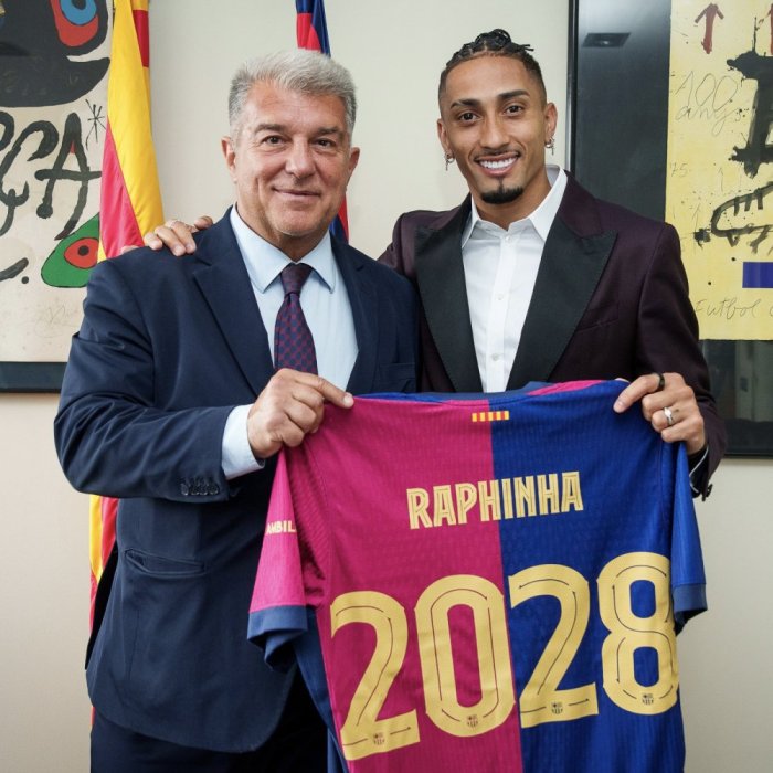 Raphinha yongereye amasezerano muri FC Barcelone