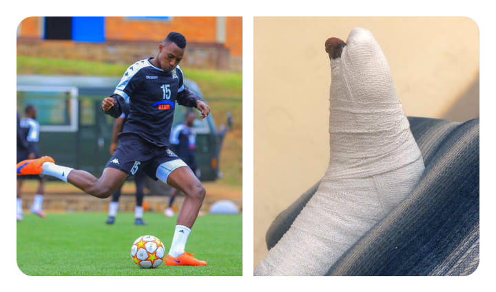 Bonheur Mugisha(Casemiro) wa APR FC yakoze impanuka ya moto