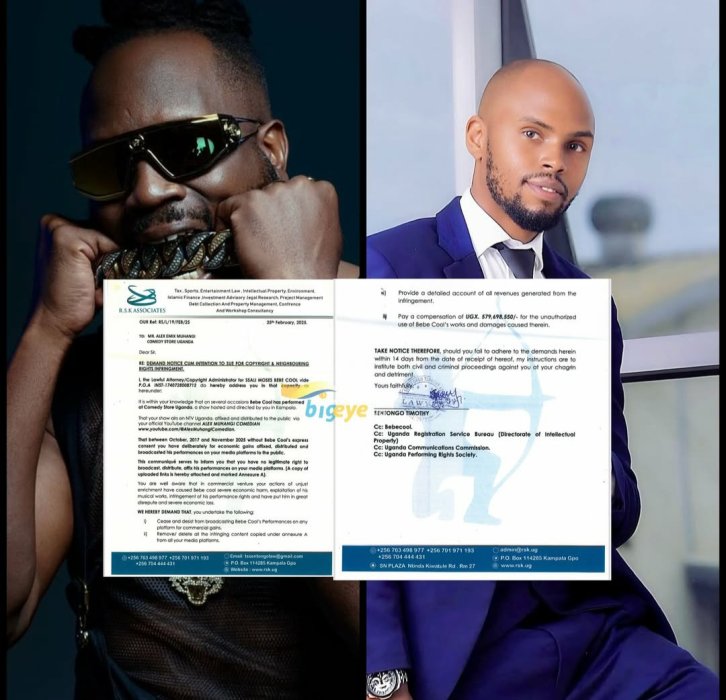 Bebe Cool yaciye Alex Muhangi miliyoni 570 y'indishyi