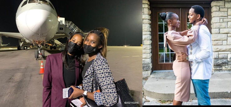 Miss Elisa na Meghan berekeje muri Amerika gushyigikira mugenzi wabo[AMAFOTO]