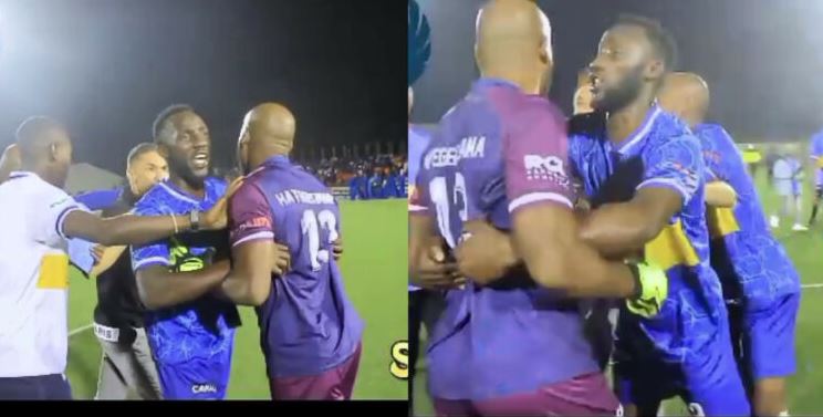 Umunyezamu Bonheur yagaragaye ashaka kurwana n'umutoza wa Rayon Sports