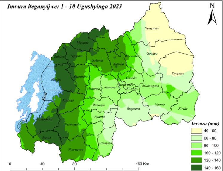 Meteo-Rwanda yateguje imvura iri hejuru y'isanzwe igwa