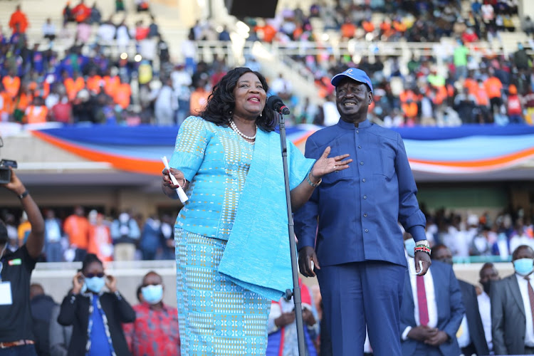 Umugore wa Raila Odinga yasabye abaturage kwita abana babo amazina ye nay'umugabo we 